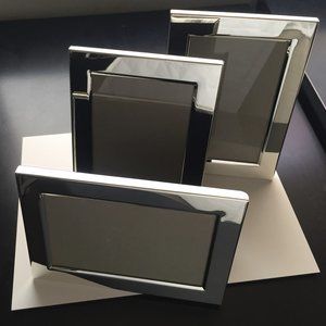 Set of 3 Silver Tone Frames 5 x 7